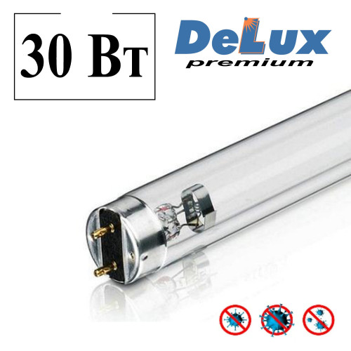 Лампа Бактерицидная Delux 30 ВТ G13 (безозоновая)